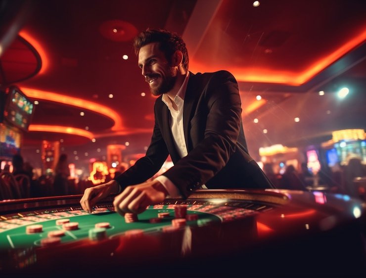 indratogel 186 platform showing live-dealer table, sportsbook, and slots on mobile